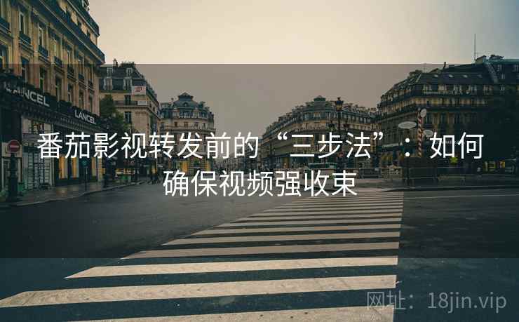 番茄影视转发前的“三步法”：如何确保视频强收束